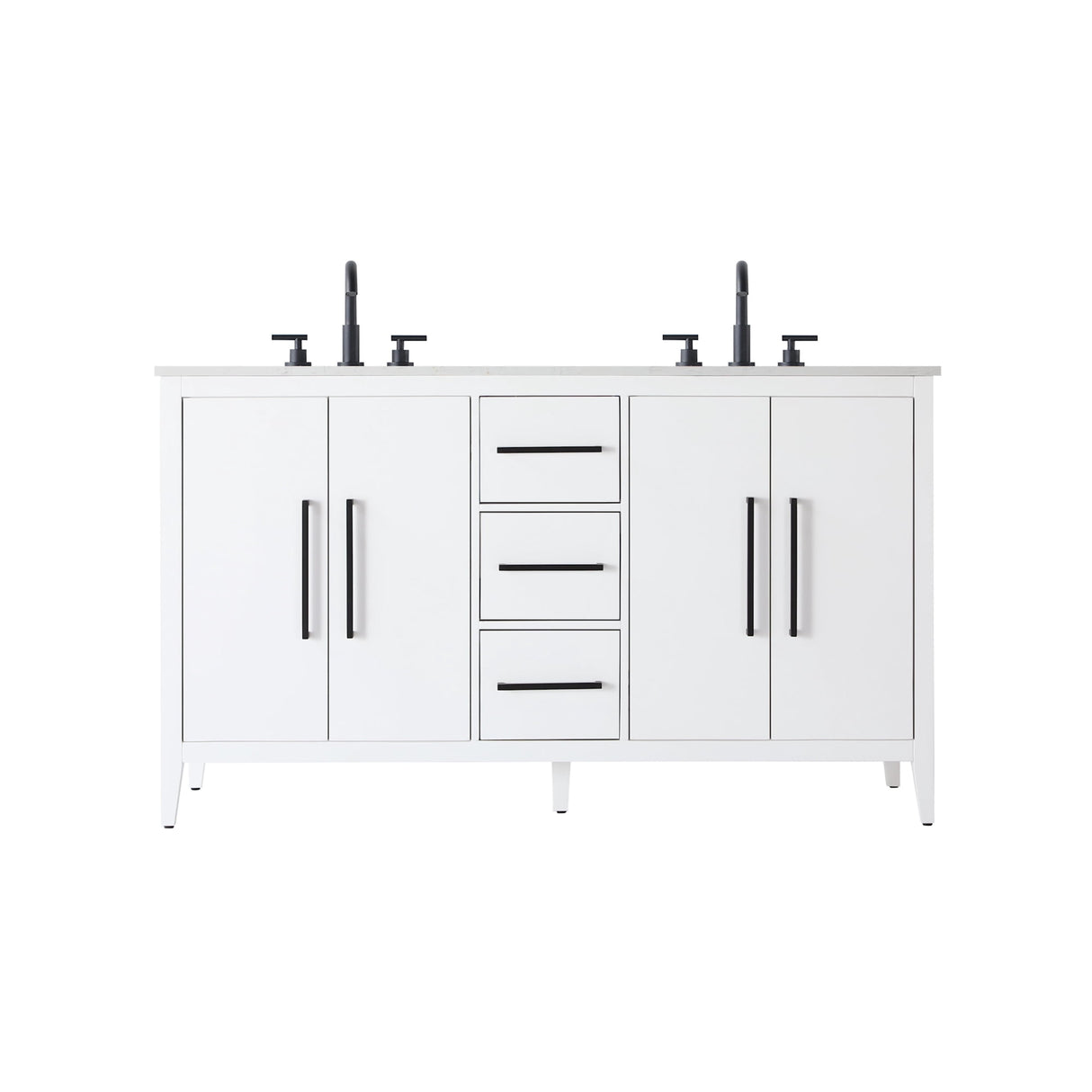Elegant Lighting Millie Free Standing Vanity Set - White