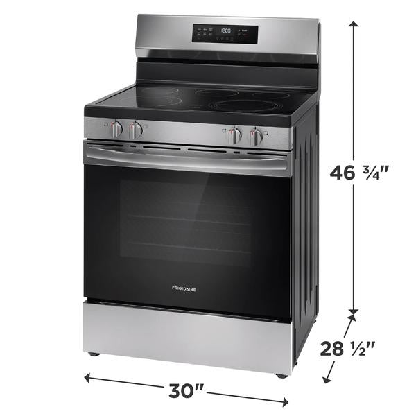 Frigidaire 30" Electric Range with Steam Clean