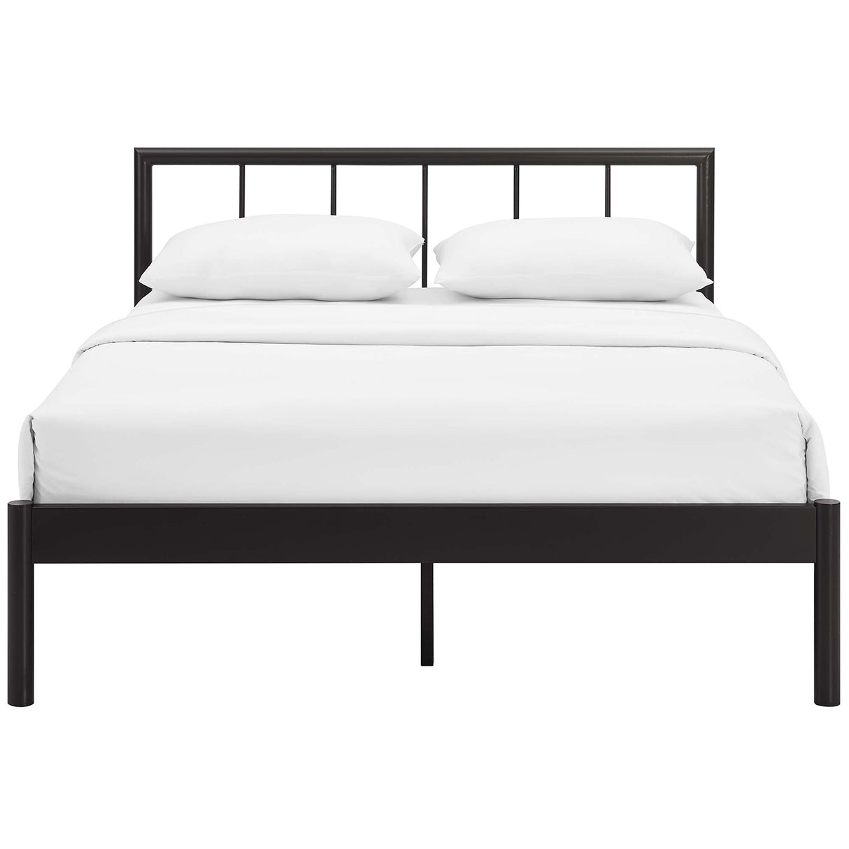 Rustic Cottage Metal Platform Bed Frame