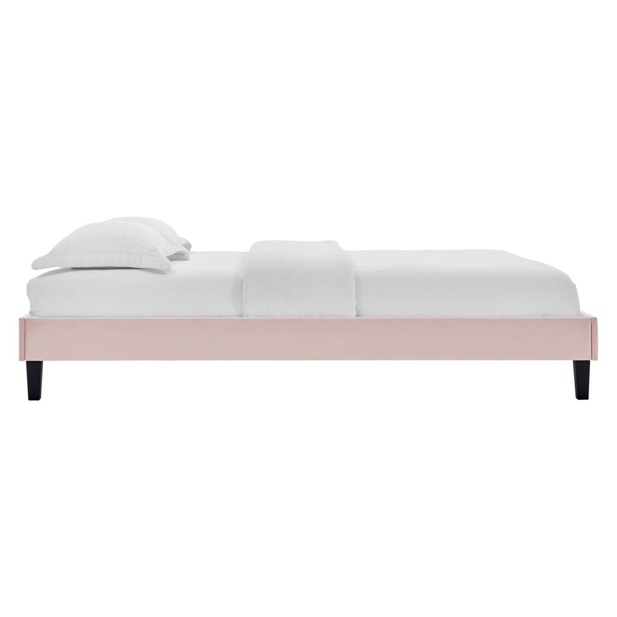 Performance Velvet Upholstered Platform Bed Frame