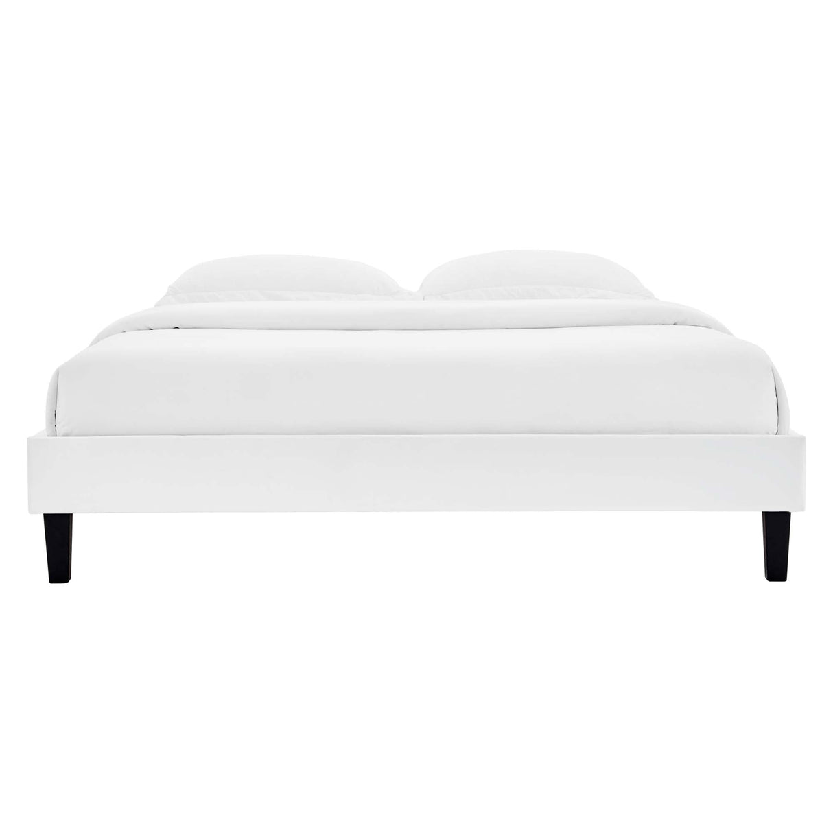Performance Velvet Upholstered Platform Bed Frame