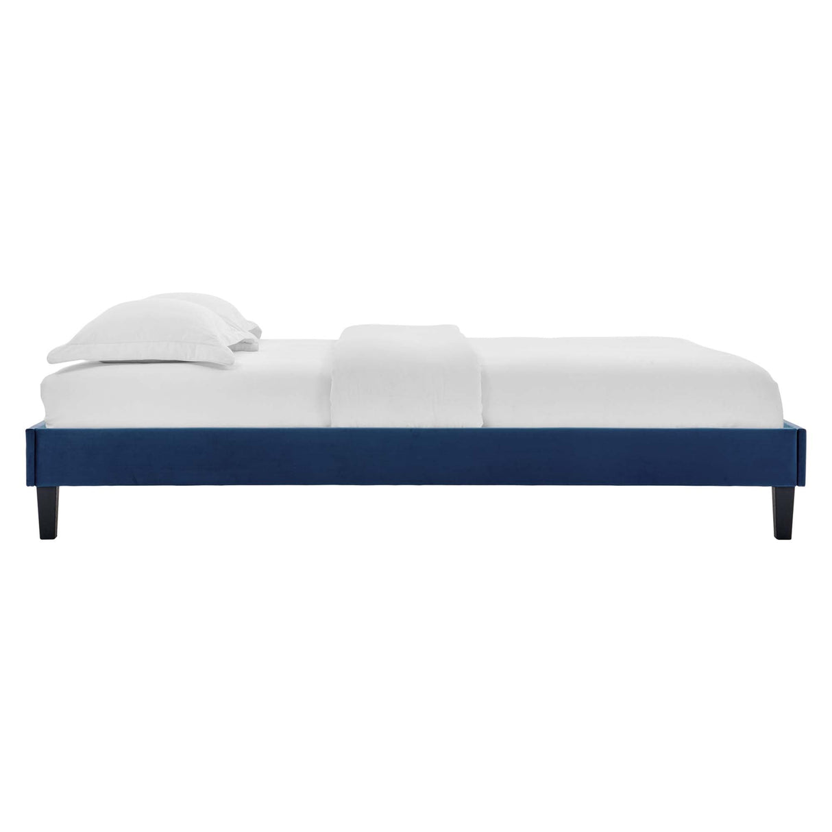 Performance Velvet Upholstered Platform Bed Frame