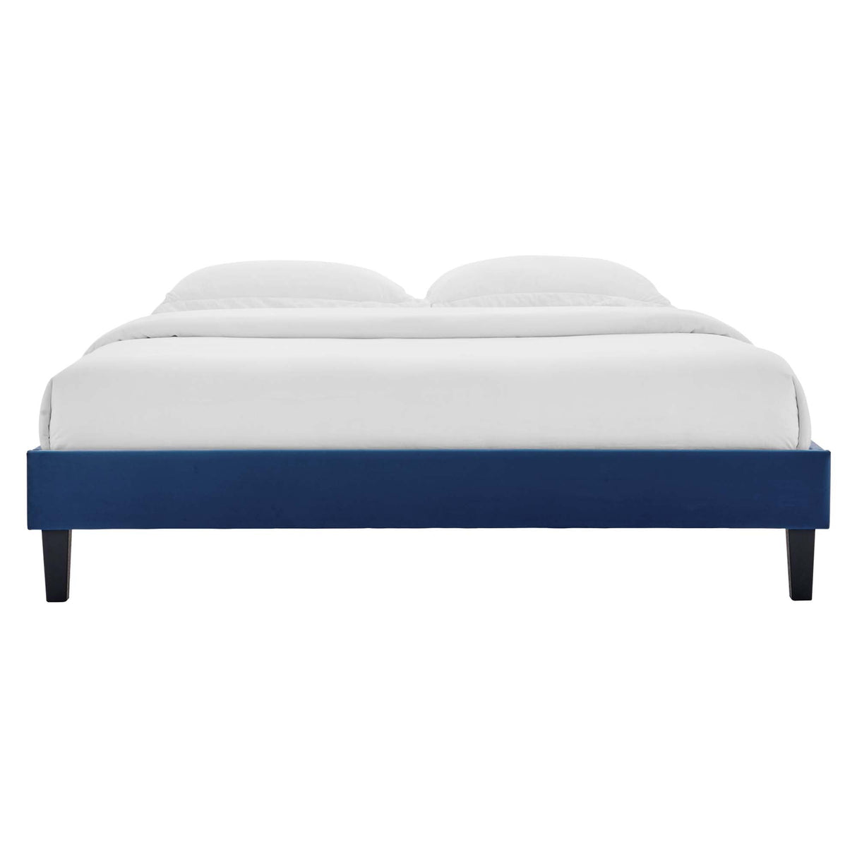Performance Velvet Upholstered Platform Bed Frame