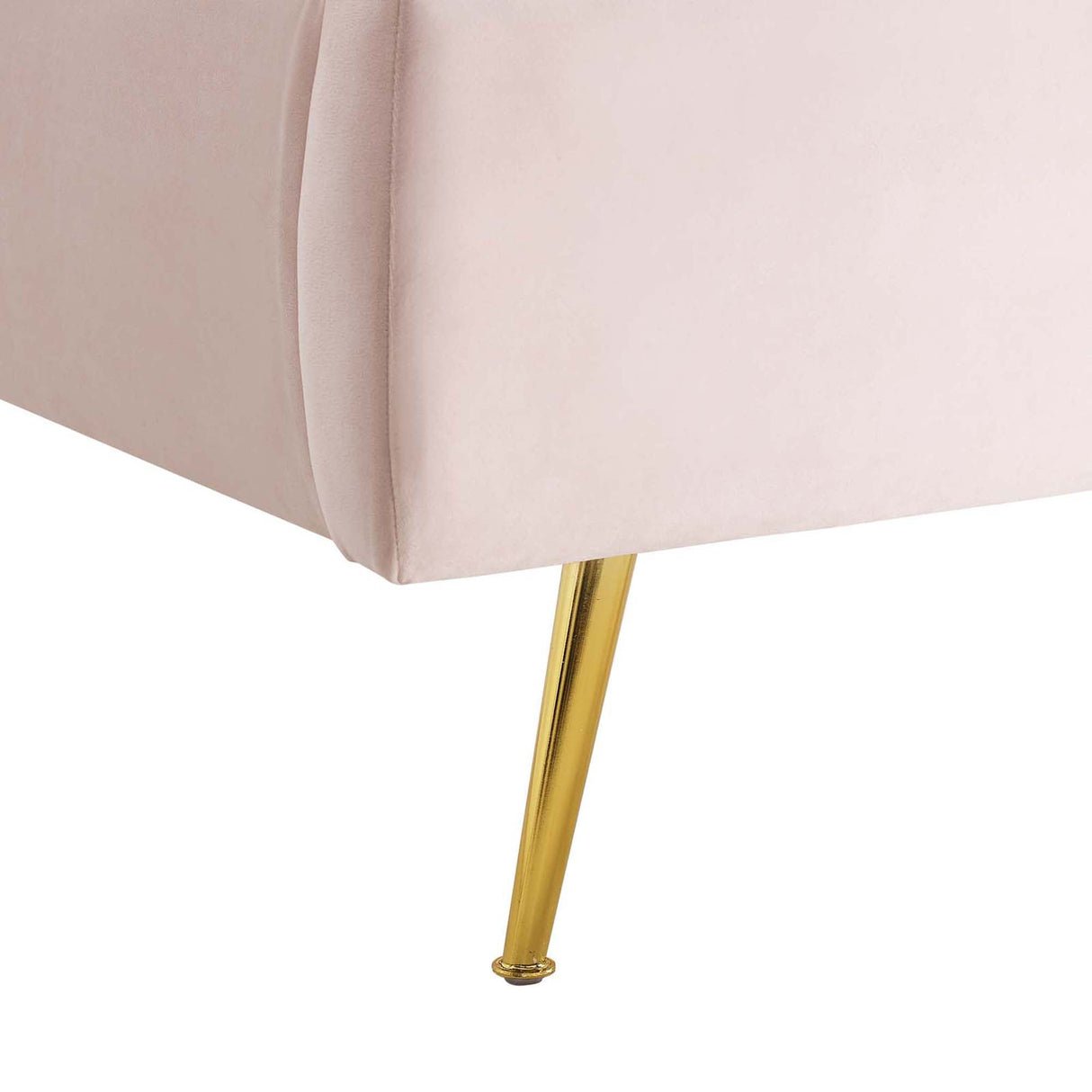 Wingback Channel Tufted Performance Velvet Queen Platform Bed
