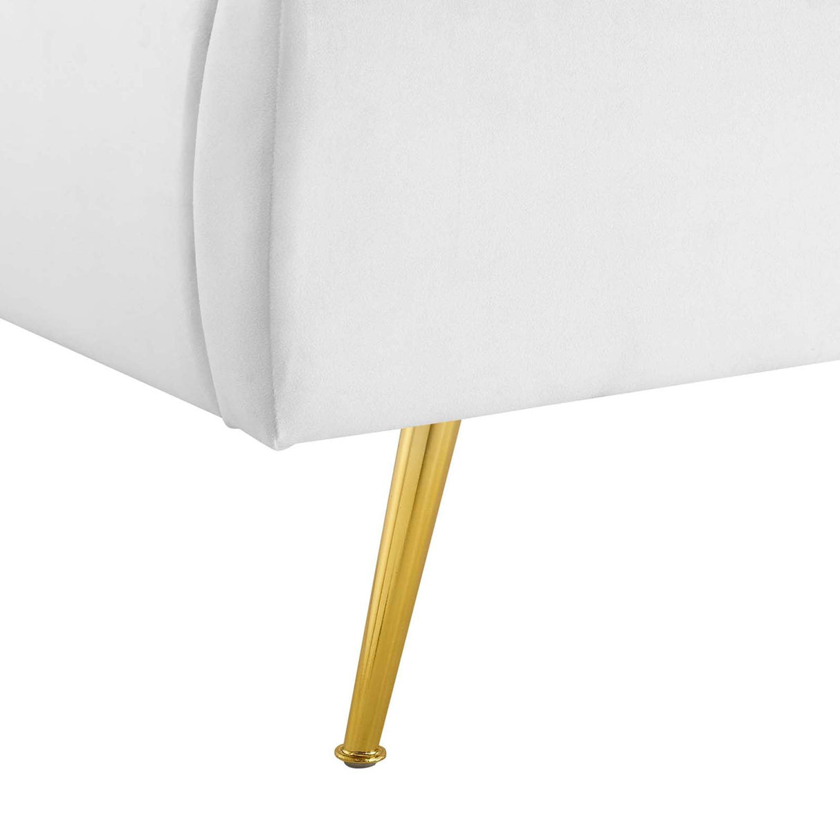 Wingback Channel Tufted Performance Velvet Queen Platform Bed