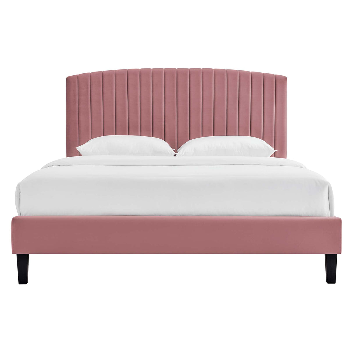 Channel Tufted Performance Velvet Platform Bed