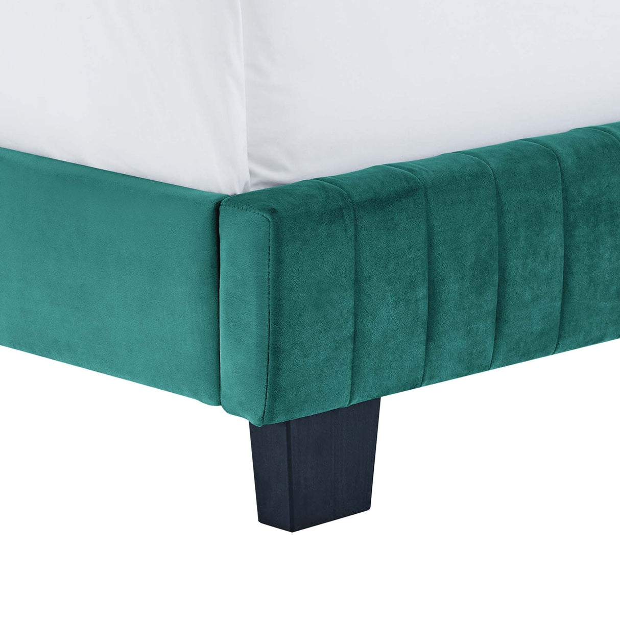 Channel Tufted Performance Velvet Bed