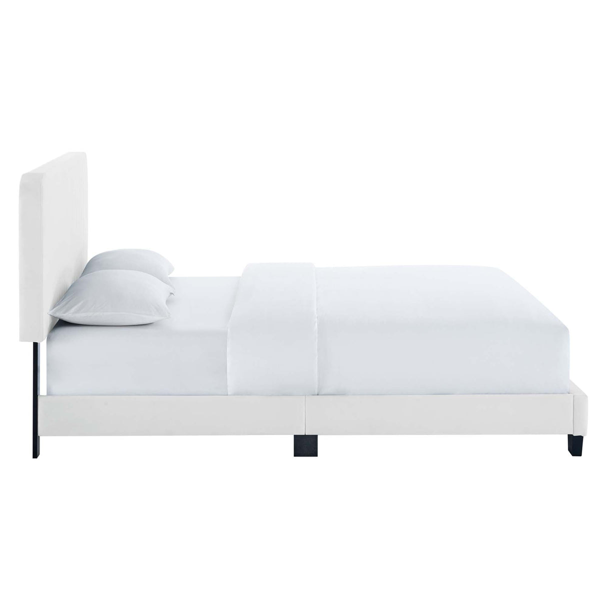 Tufted Performance Velvet Platform Bed