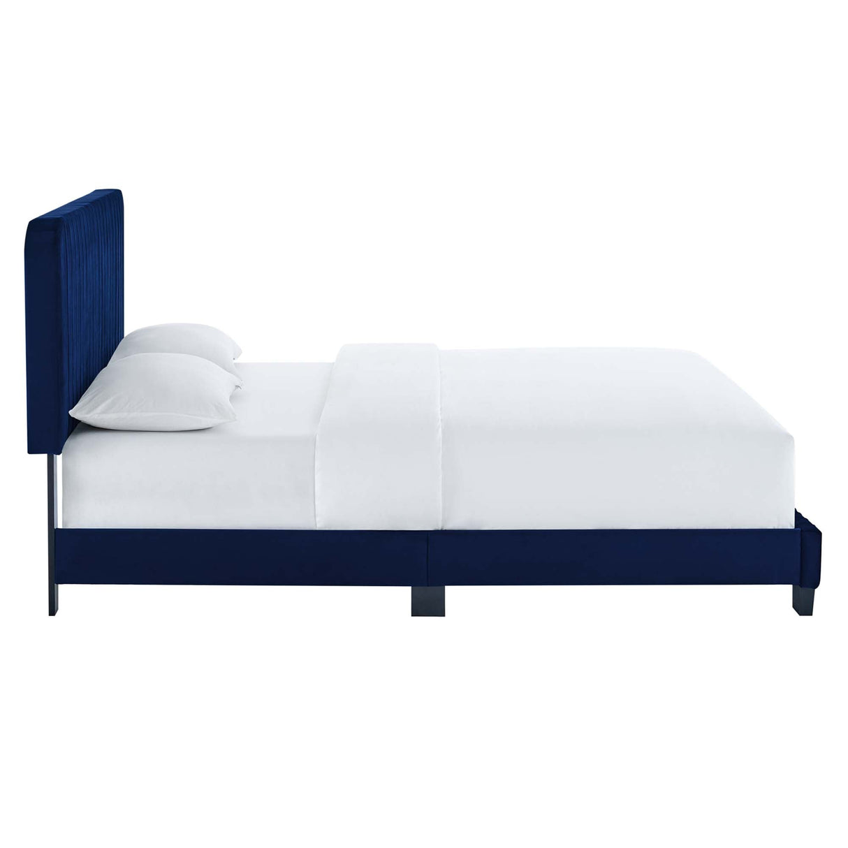 Tufted Performance Velvet Platform Bed