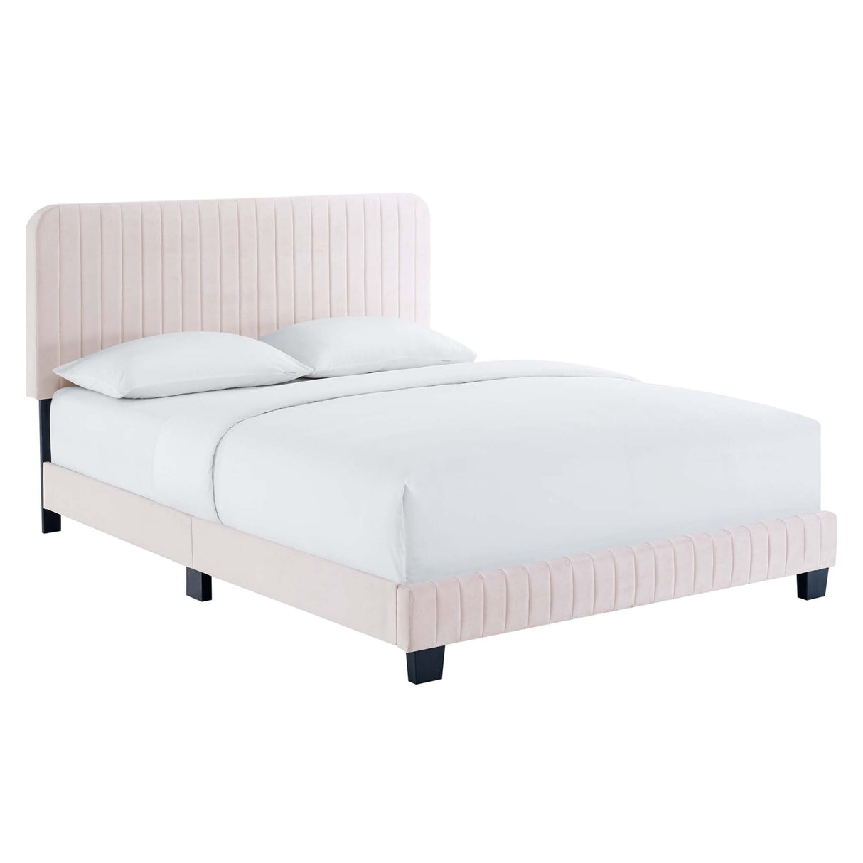Tufted Performance Velvet Platform Bed