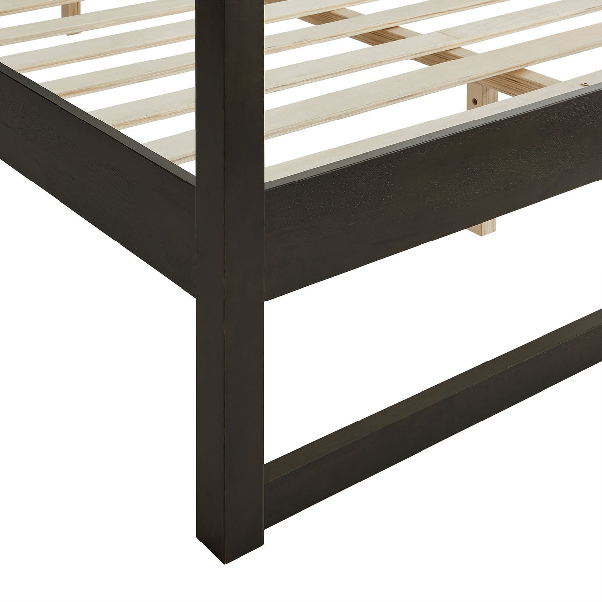 Solid Wood 4-Post Canopy Platform Bed
