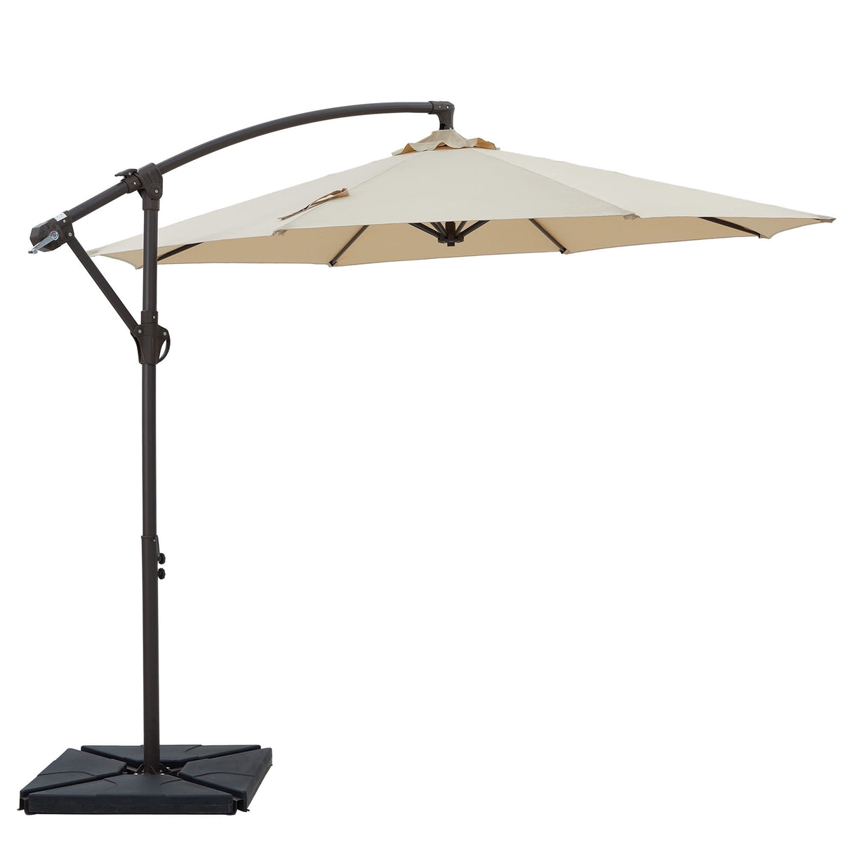 10ft Cantilever Patio Umbrella with Weighted Base