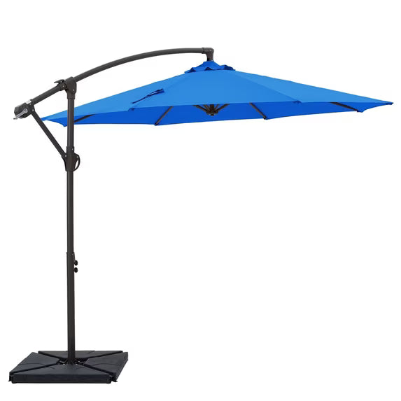 10ft Cantilever Patio Umbrella with Weighted Base