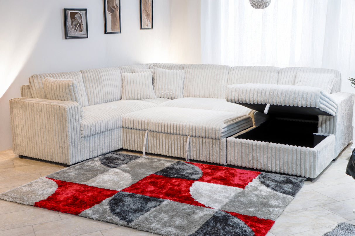 Bliss Sectional Sleeper with Storage Chaise