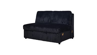 Bliss Small Corduroy Sectional Sleeper with Storage Chaise and USB Charging