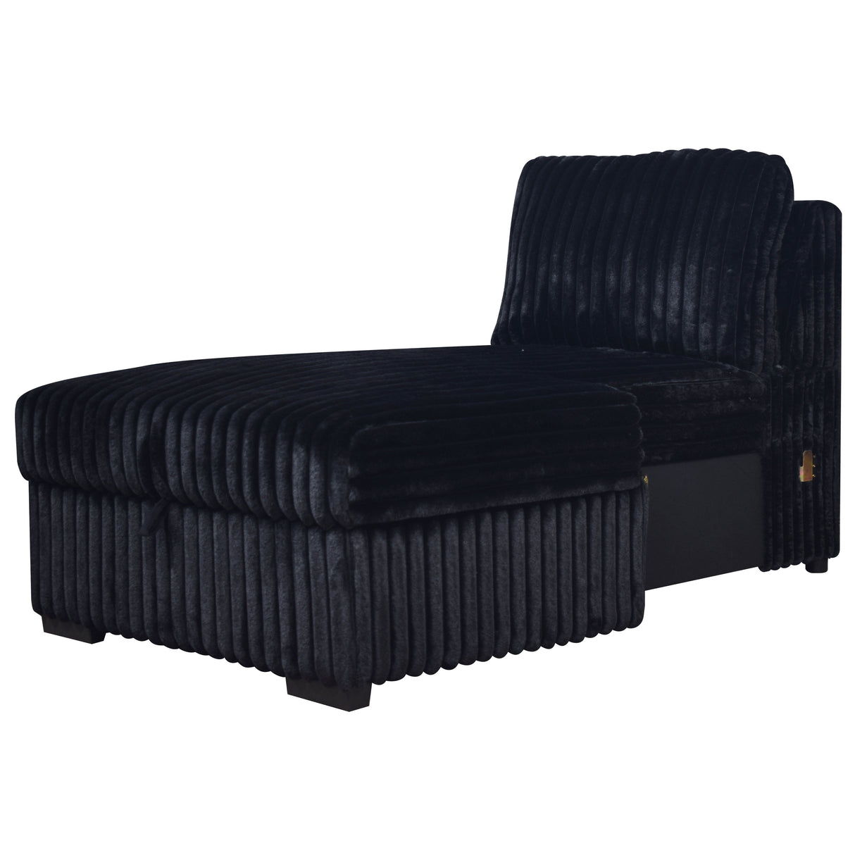 Bliss Small Corduroy Sectional Sleeper with Storage Chaise and USB Charging