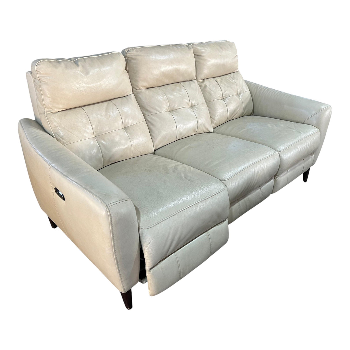 Timmons Leather Power Reclining Sofa and Love-seat with Power Headrest