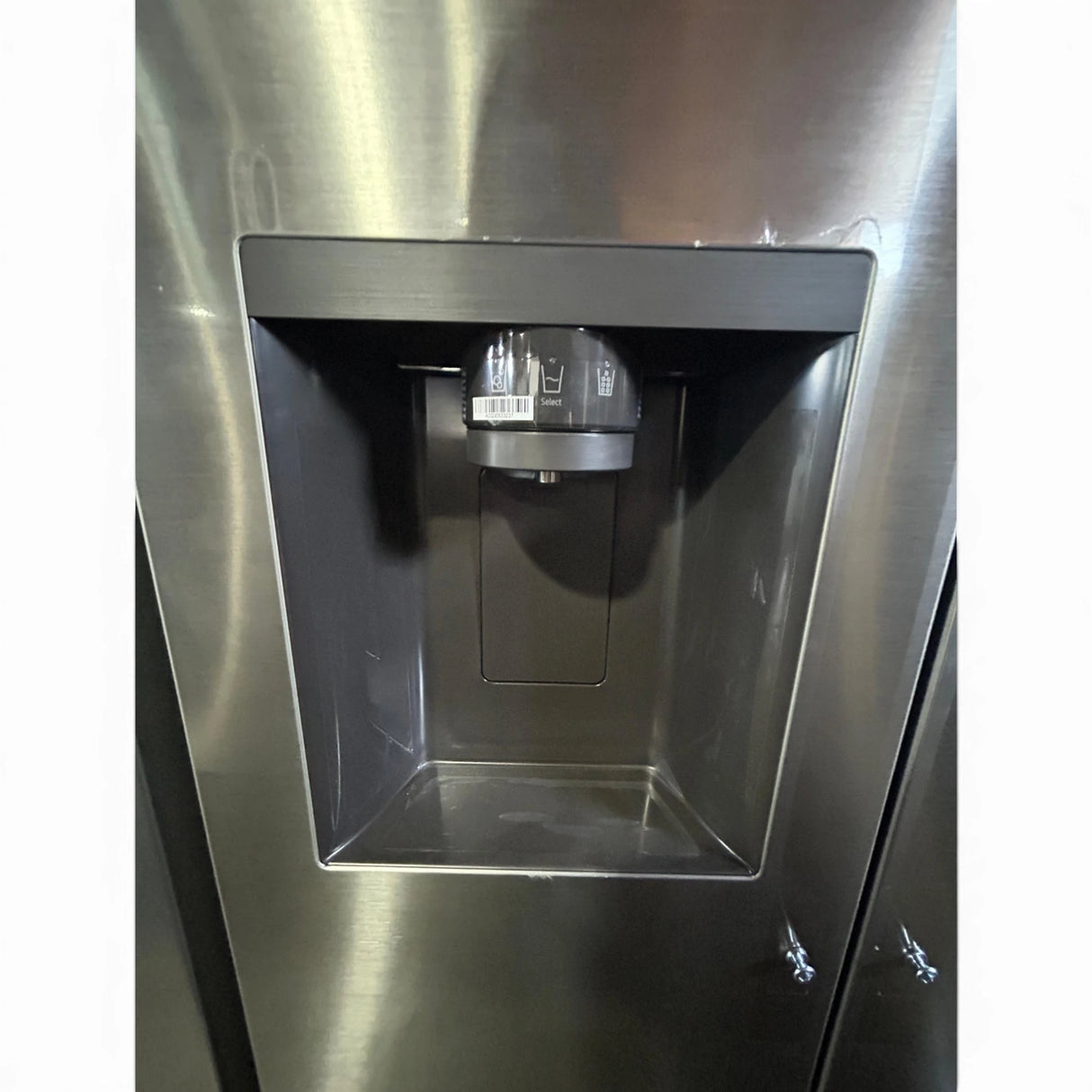 LG 27 cu. ft. Side-by-Side Standard Depth Slim In Door Ice and Water Dispenser in PrintProof Stainless Steel