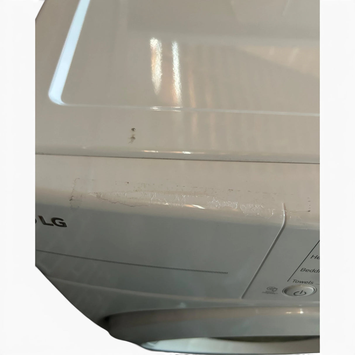 LG 7.4 Cu. Ft. Vented Stackable Electric Dryer in White with Sensor Dry