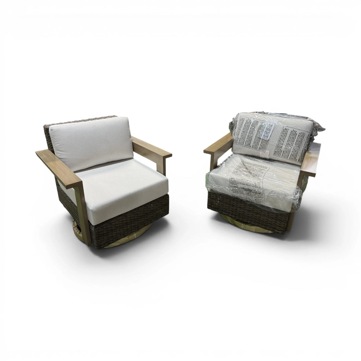 Agio Juniper 2-piece Outdoor Patio Swivel Glider Chairs