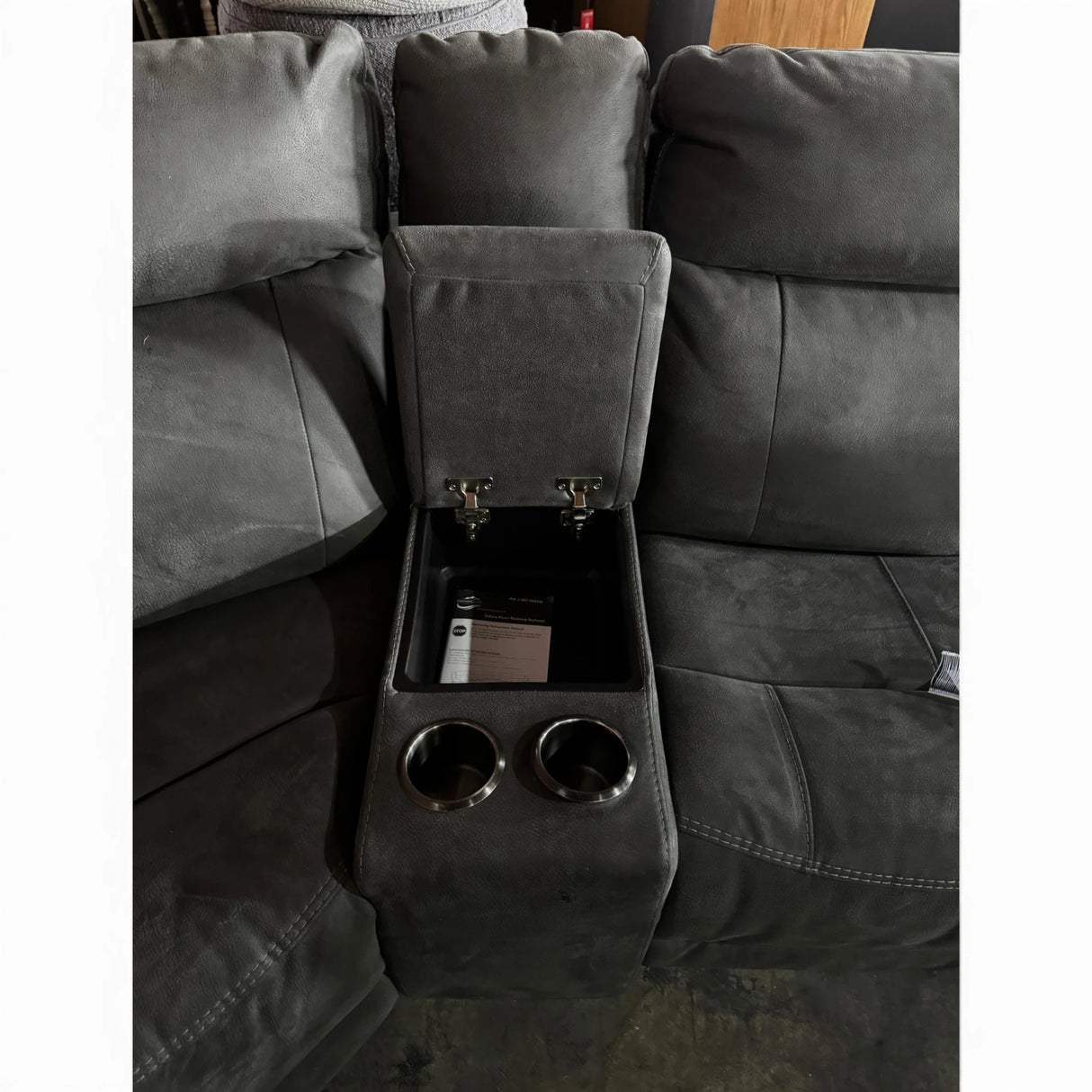 Zakary 6-Piece Fabric Power Reclining Sectional With Power Headrests
