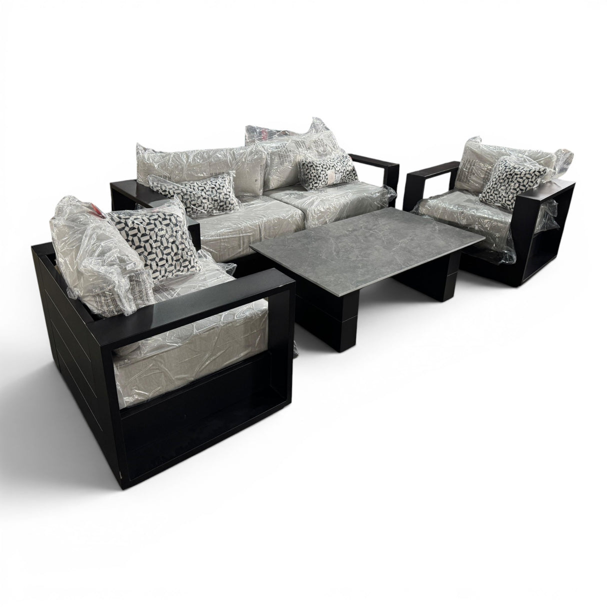 SunVilla Aldous 4-piece Outdoor Patio Conversation Set with Sunbrella® Cushions