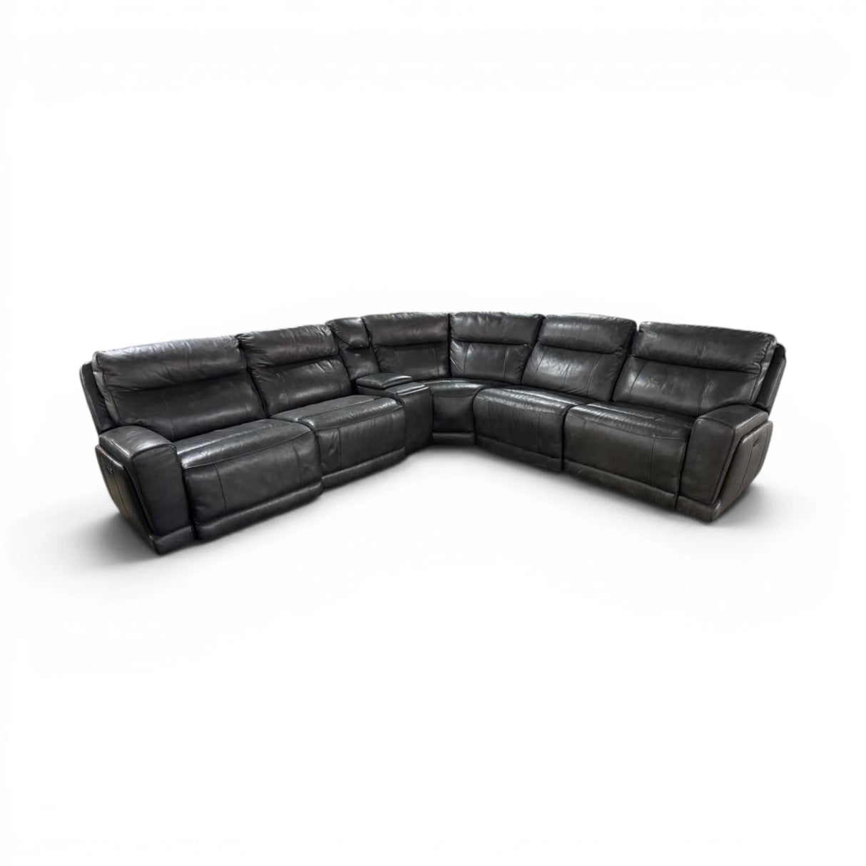 Gilman Creek Leather Power Reclining Sectional