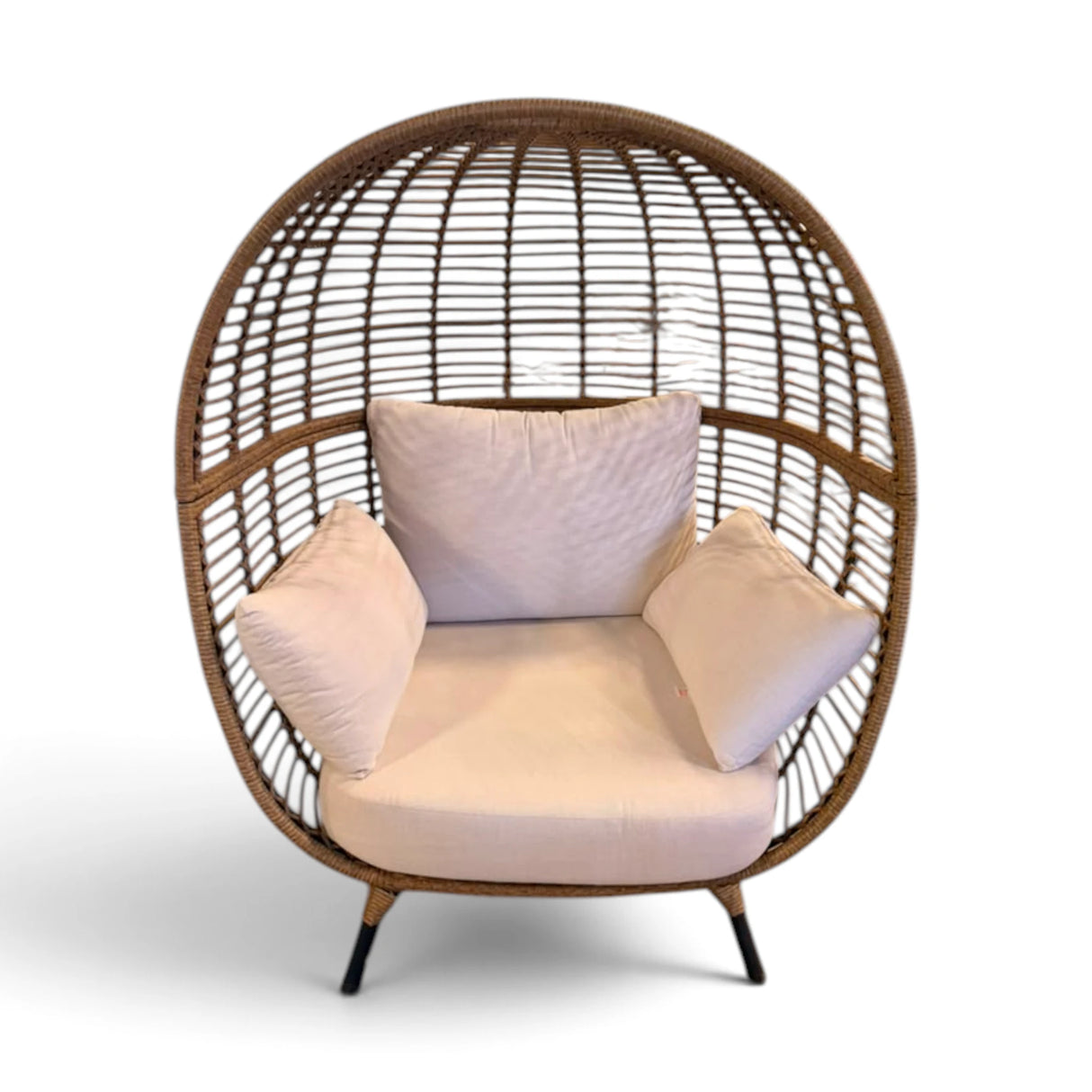 SunVilla Elliot Outdoor Wicker Egg Chair with Sunbrella® Cushions