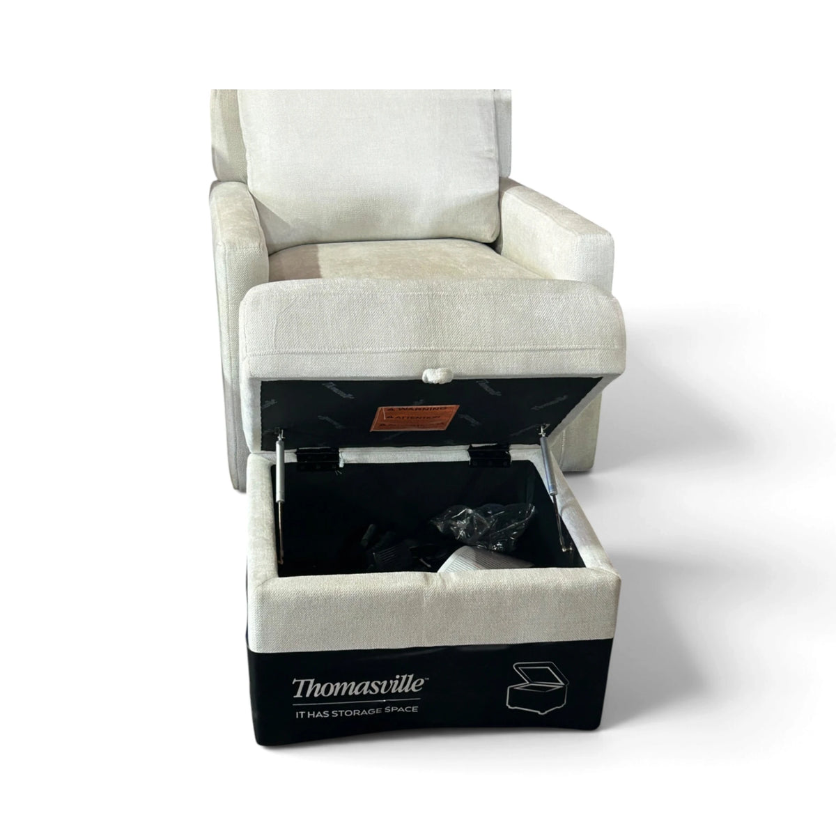 Arland Park Fabric Chair with Ottoman