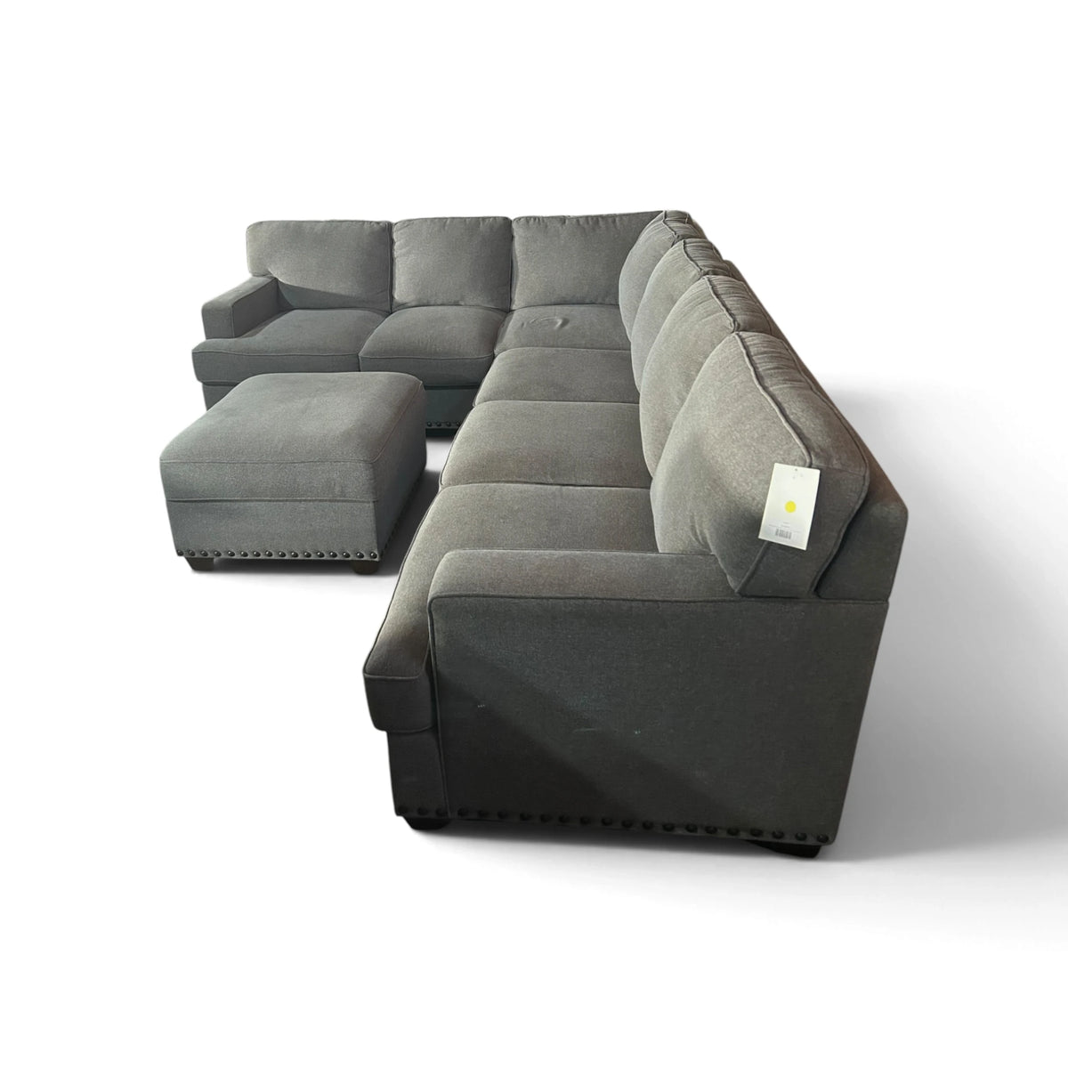Thomasville Emilee Fabric Sectional with Storage Ottoman