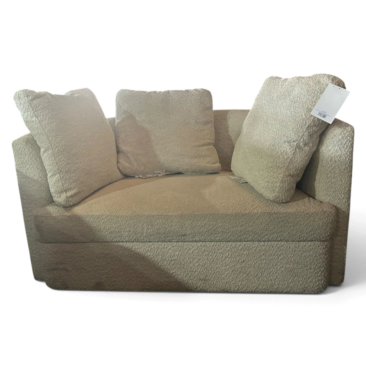 Holley Oversized Fabric Accent Chair with Storage Ottoman