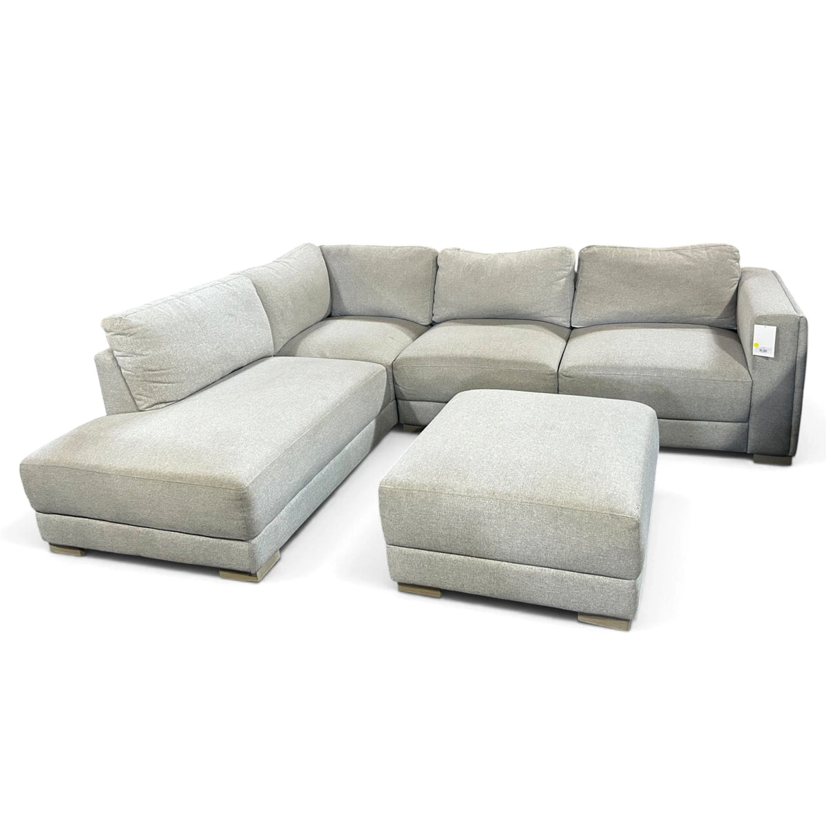 Drayden Fabric Sectional with Ottoman