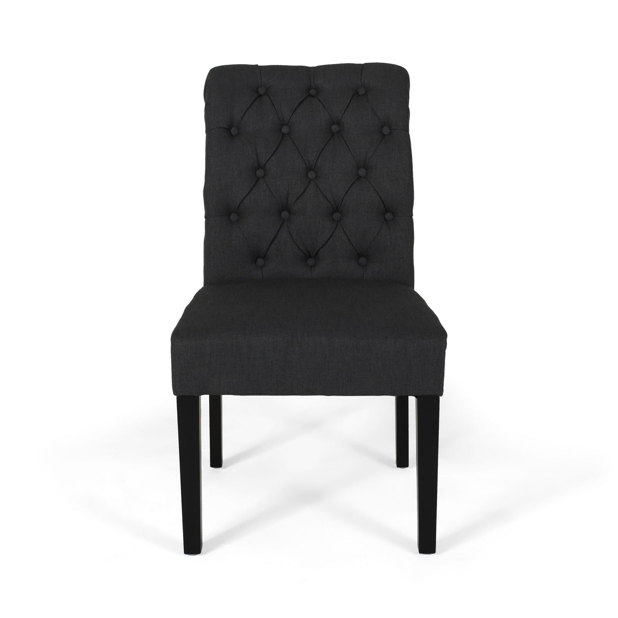 Broxton - Tuft Dining Rolltop Chairs With Button Tufted Backrest (Set of 2)