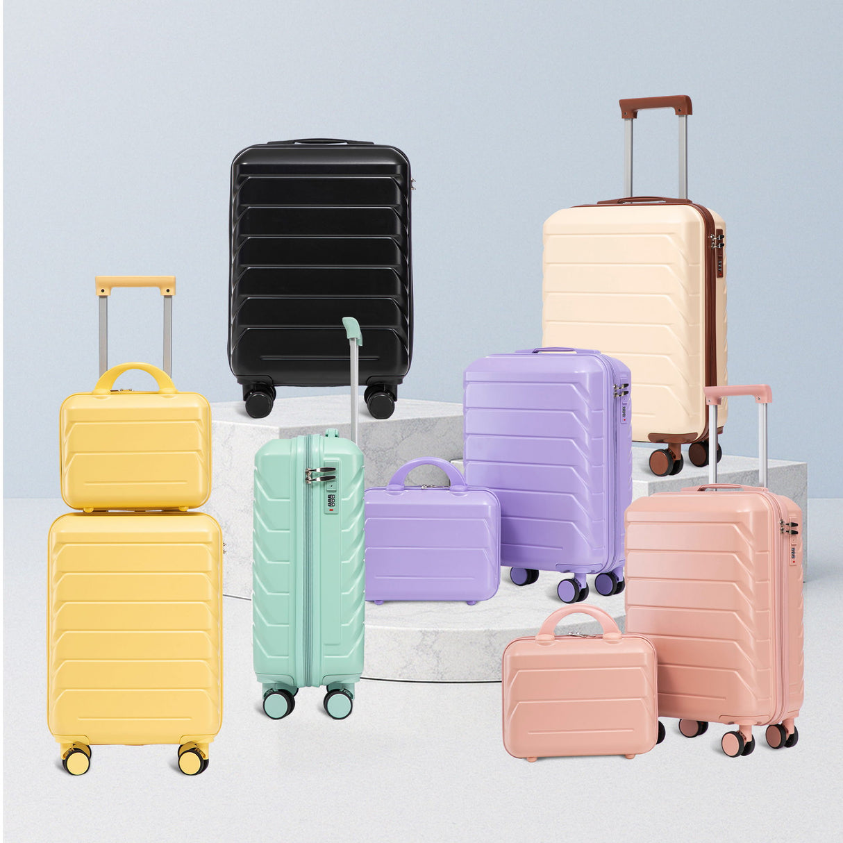 Spinner Luggage Set & Combination Lock