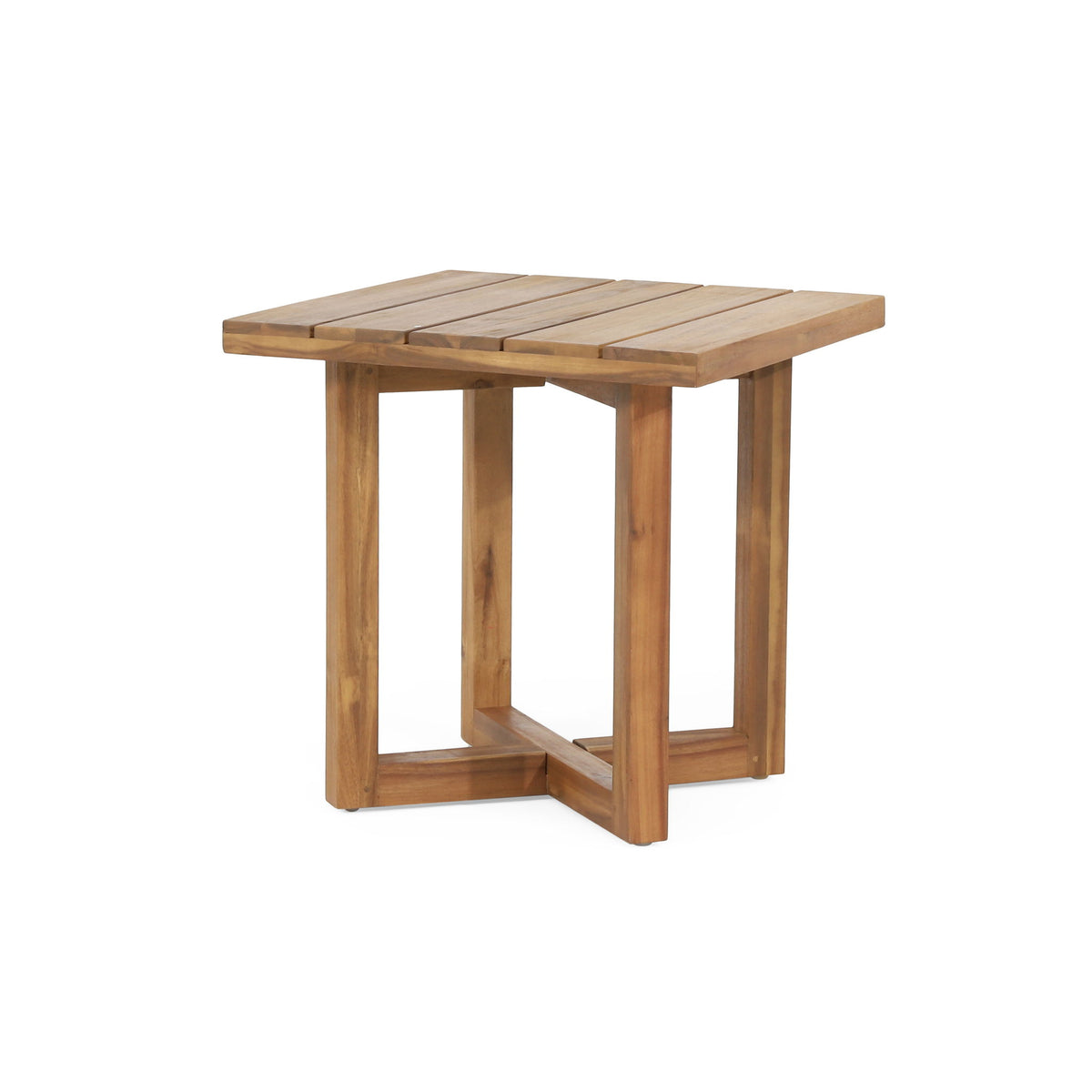 Ella - Square Side Table With Cross Stretcher Base