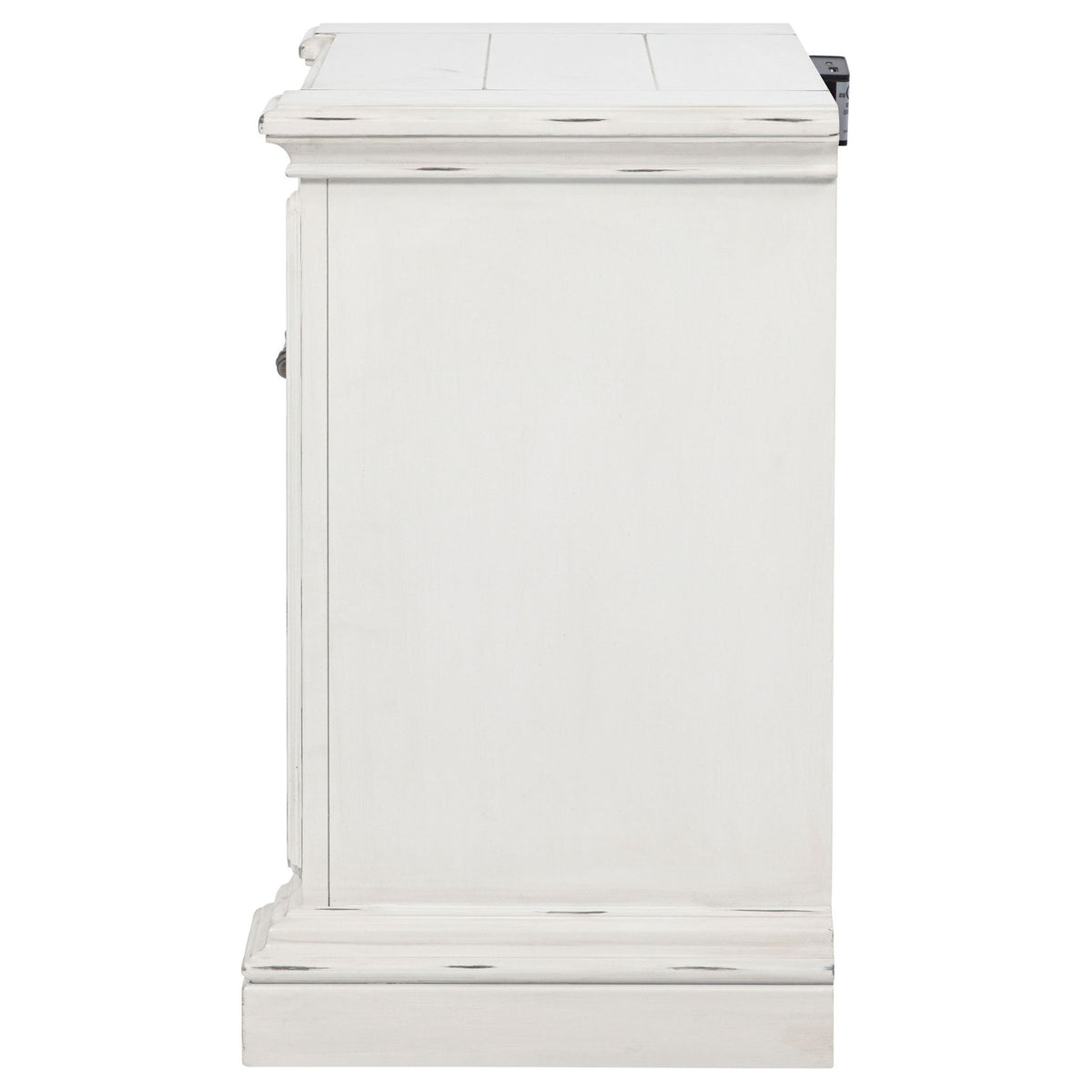 2 Drawer Nightstand With Dual USB Charging Ports - Vintage