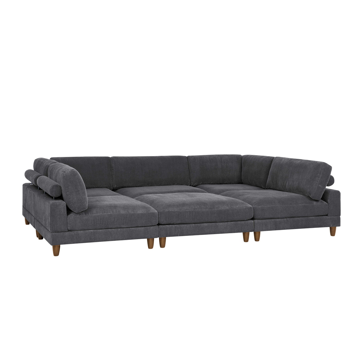 Modern Modular Sectional With Adjustable Back Support