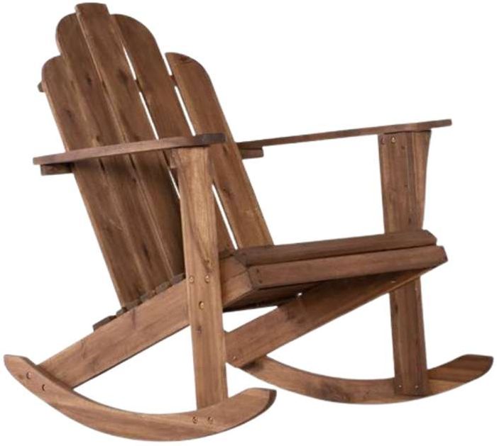 Linon Adirondack Brown Wooden Outdoor Chair