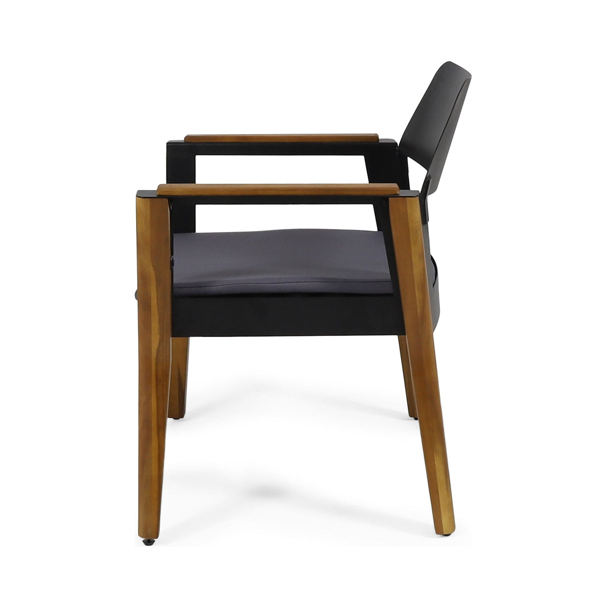 Soho - Transitional Style Outdoor Club Chair (Set of 2) With Cushions - Teak