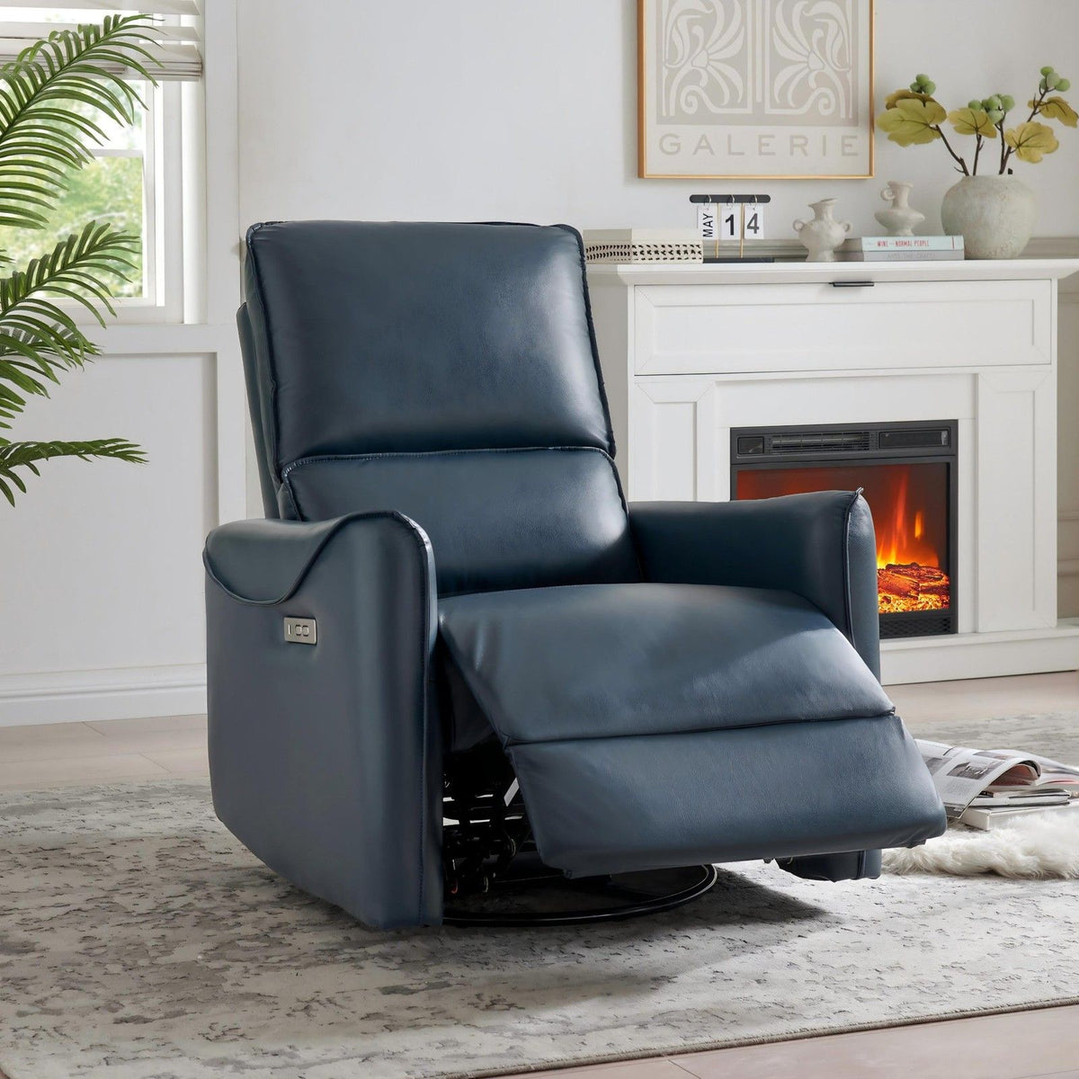 Electric Recliner Chair With Rocker And Swivel