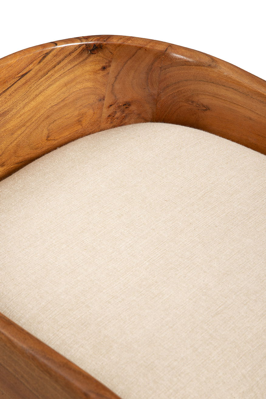 Saddle - Counter Stool - Light Brown
