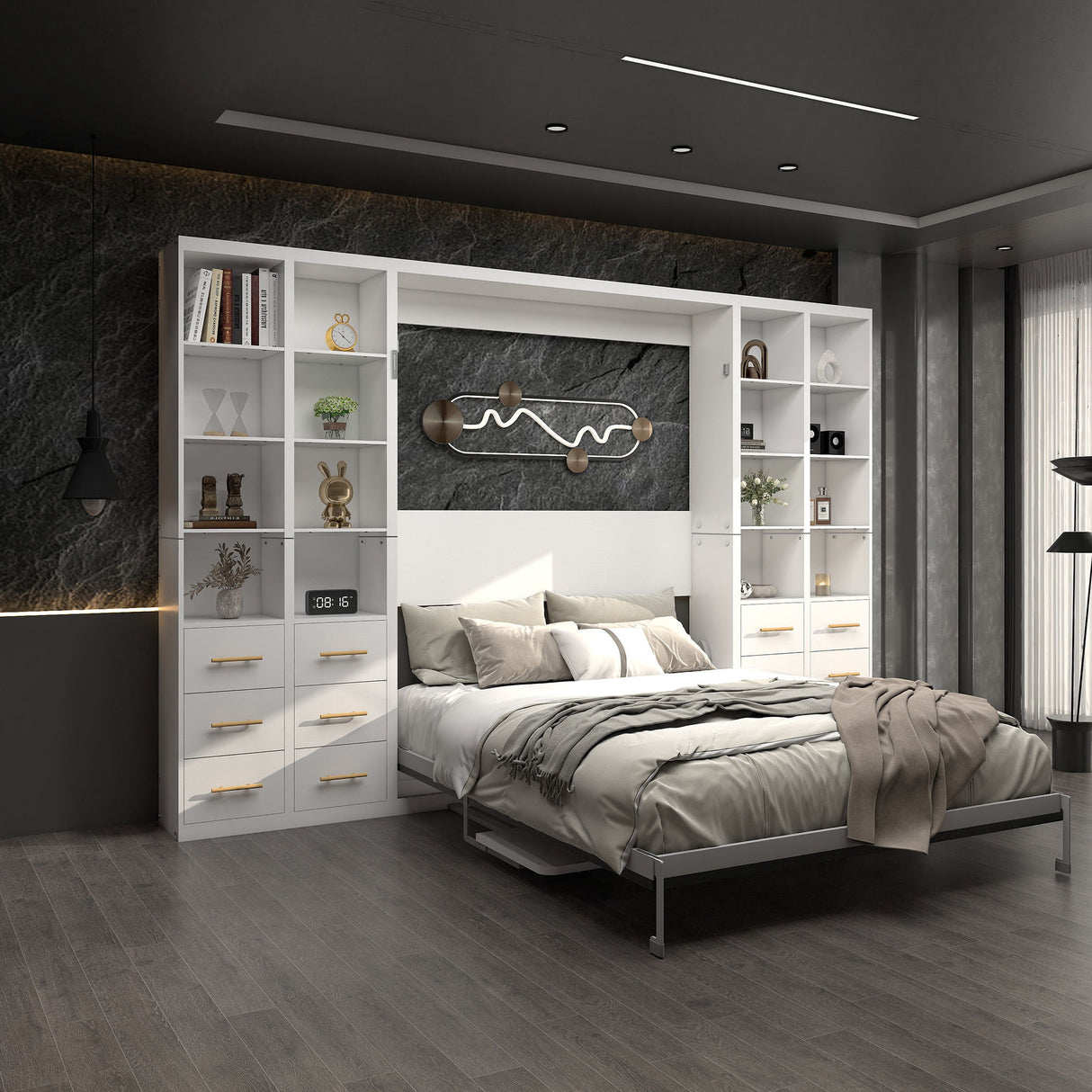 Multifunctional Vertical Murphy Wall Bed