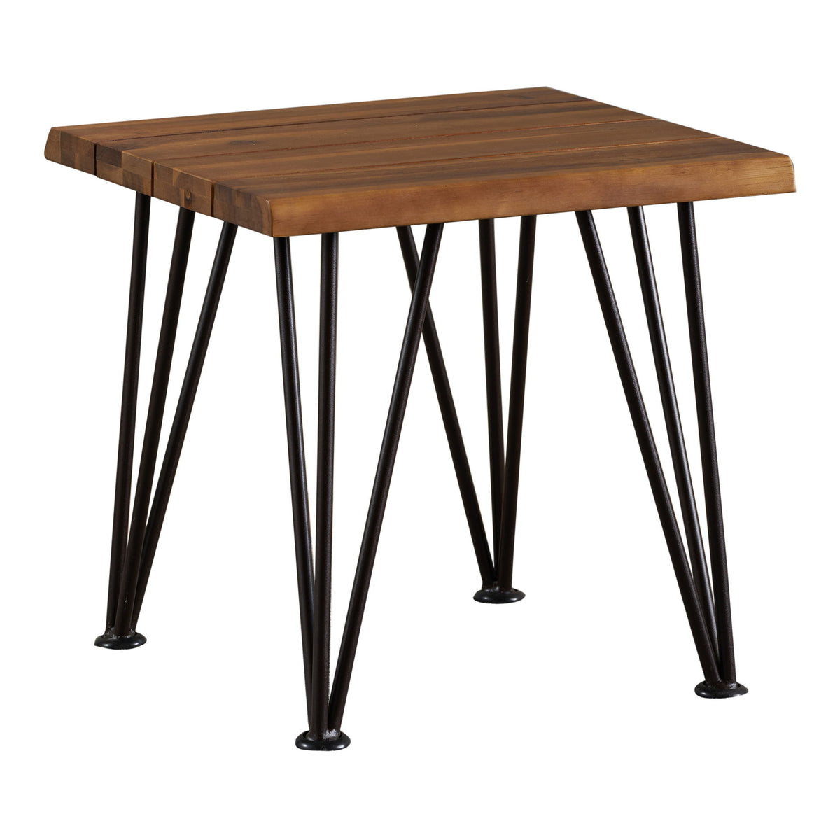 Zenith - Outdoor Industrial Accent Table (Set of 2) - Teak