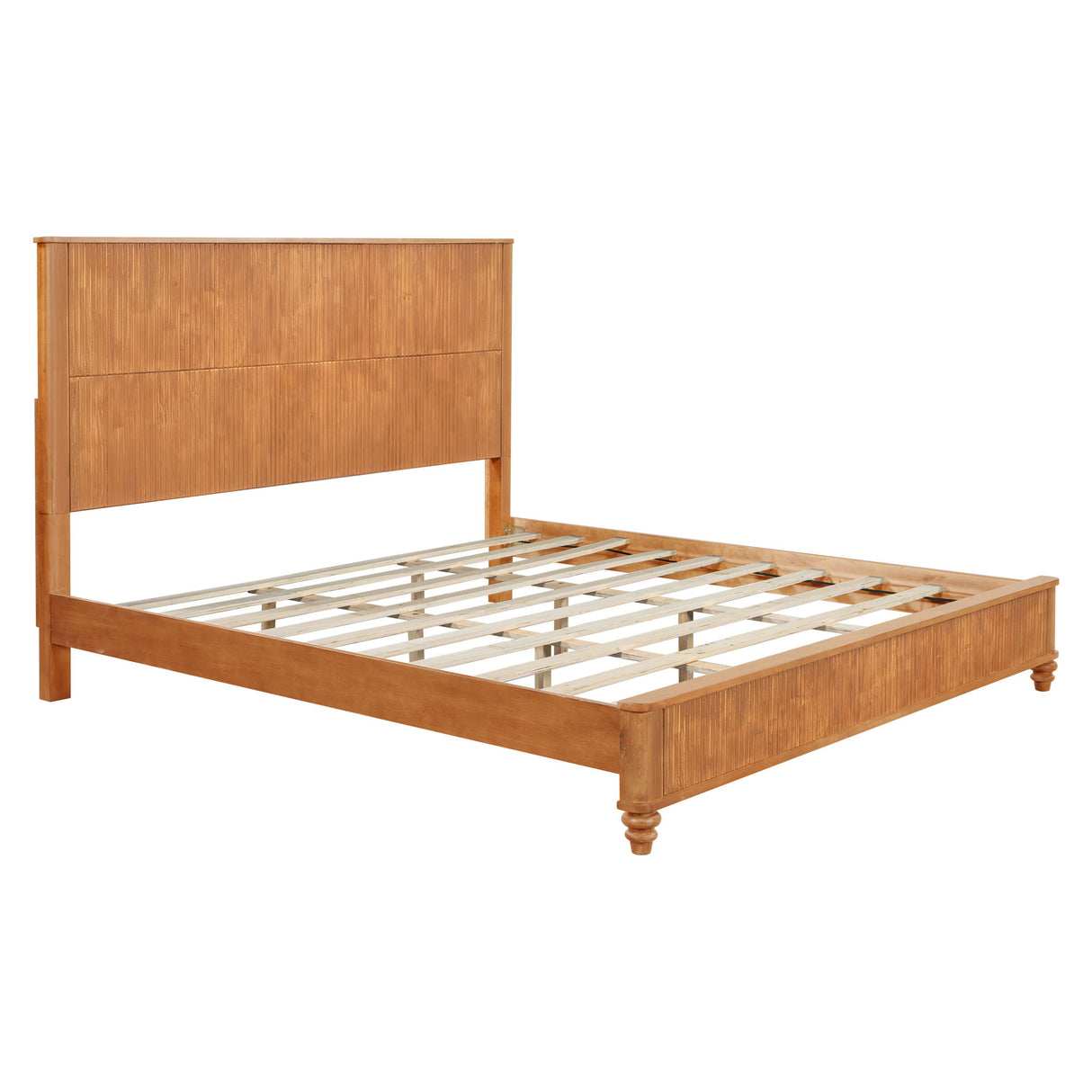Platform Bed Frame & Tall Headboard