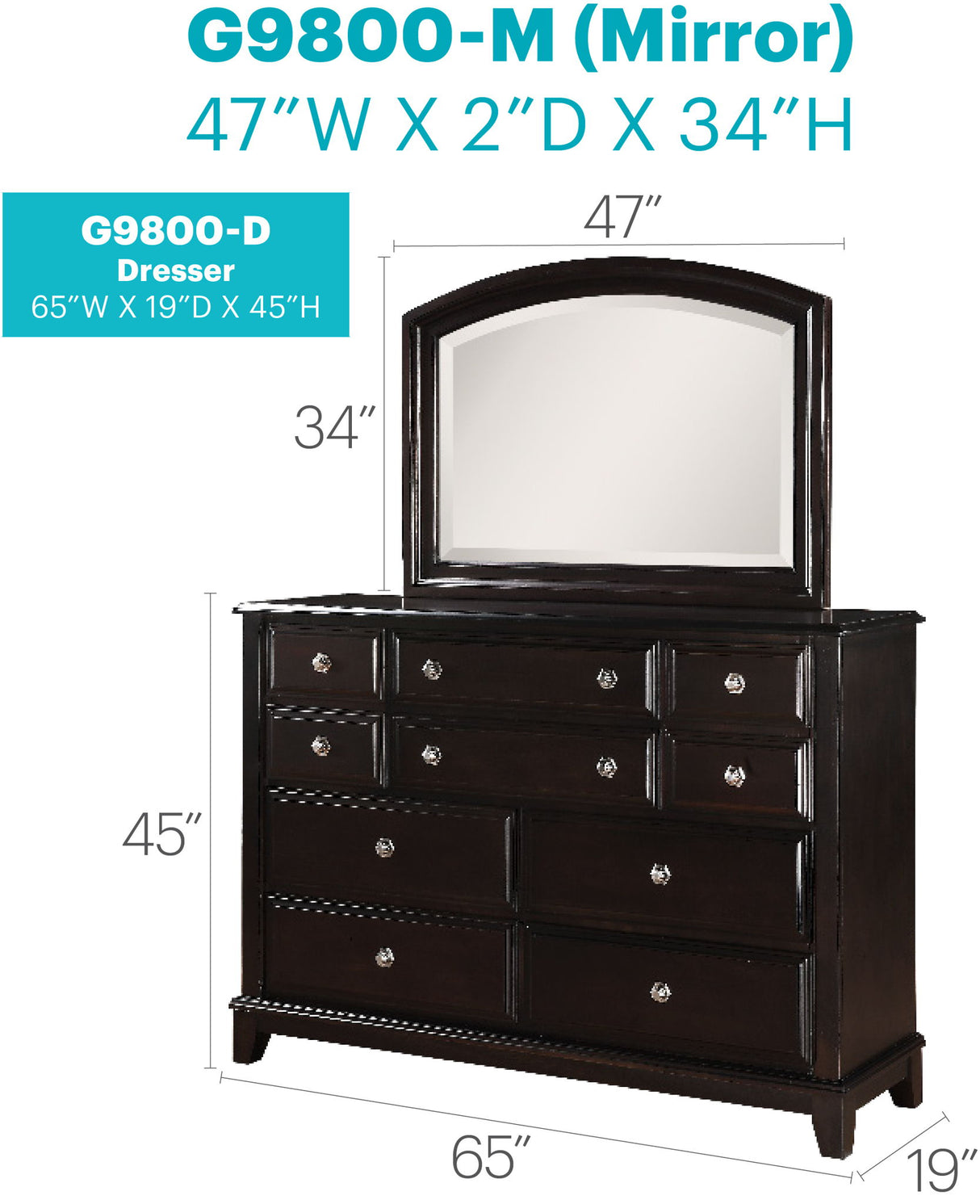 Ashford - Dresser - Cappuccino