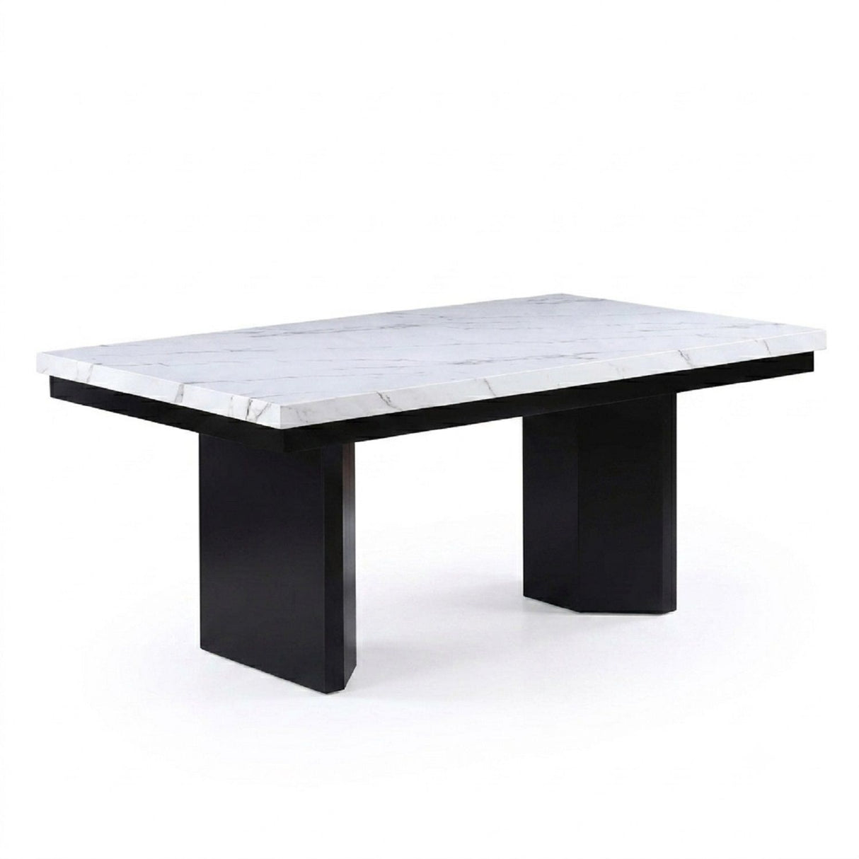 2 Tone Dining Table Set With Upholstered Side Chairs