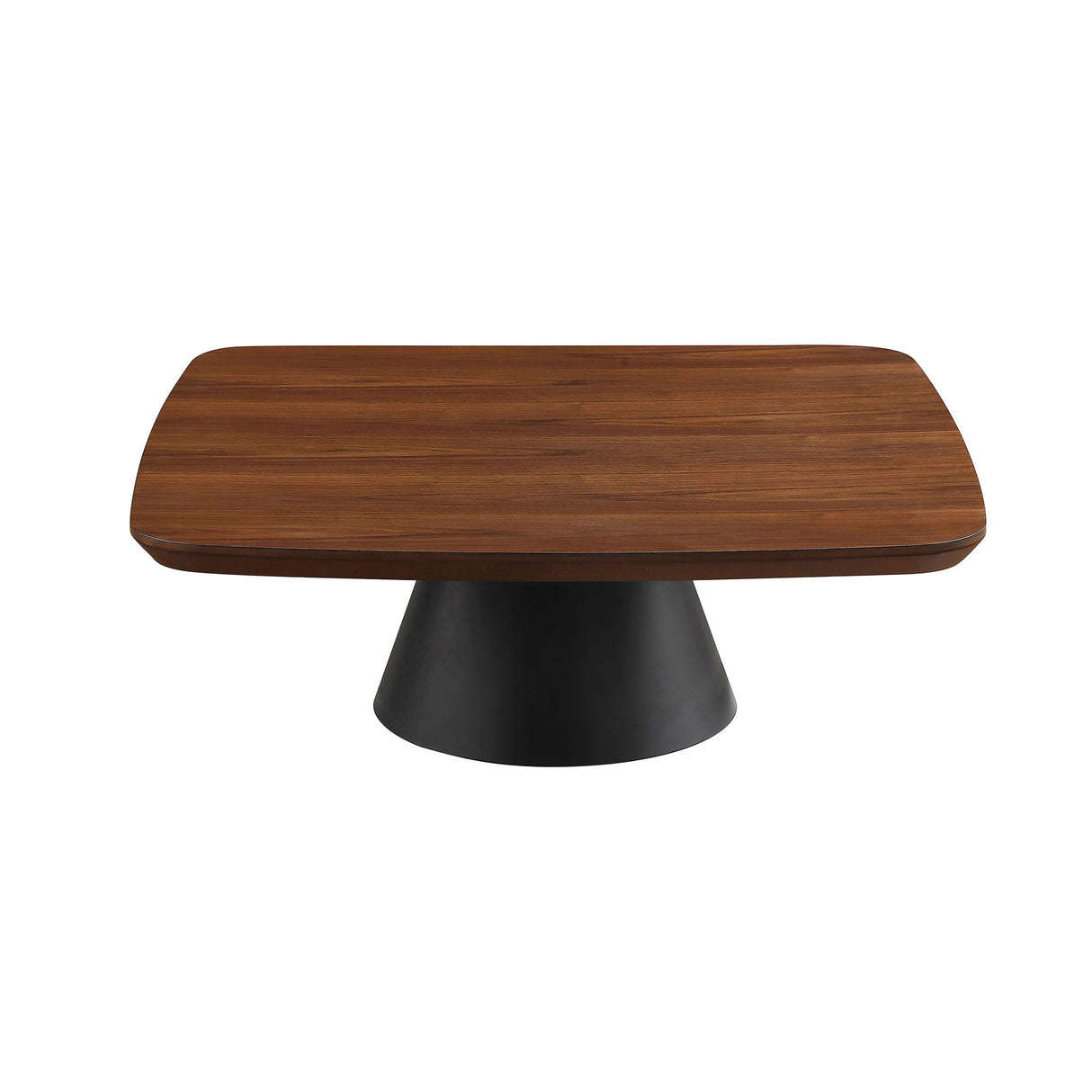Duncan - 2 Piece Coffee Table Set With Sculpted Bases - Walnut