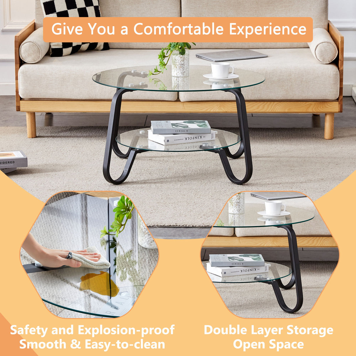 Double Layer Coffee Table