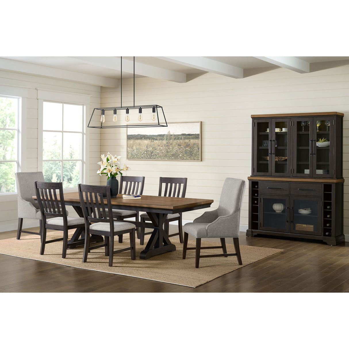 Montrose - Dining Table With 20" Leaf - Espresso And Brown