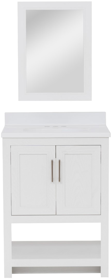 Linon Barkley White 25" Vanity with Mirror